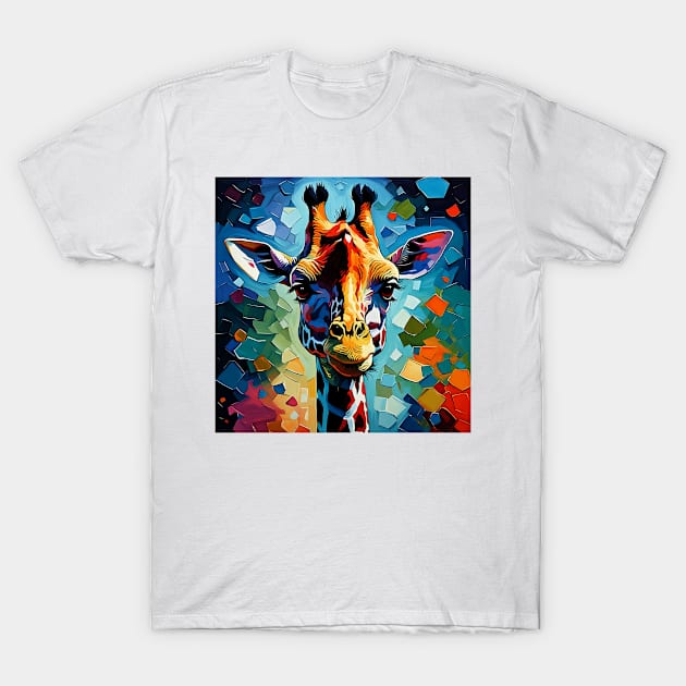 Colorful Giraffe 302 T-Shirt by Korey Watkins